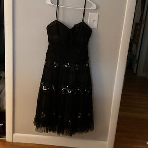 BCBGMaxAzria Black Midi Dress